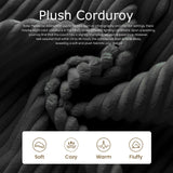 104" Cloud Couch Sectional, U Shaped Boneless Couches for Living Room, Corduroy Modern Modular Sectional Sofa, No Assembly Required (Grey, U-Shaped) cidludto