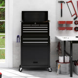 Maemttes 8-Drawers Large Tool Chest, 2-in-1 Detachable Garage Rolling Tool Box Metal Tool Storage Cabinet Removable Lockable Tool Cart with Wheels and Drawers Maemttes