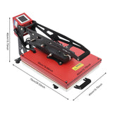 Heat Press 16"X20", 1800W Electromagnetic Semi-Automatic Heat Press Machine - Clamshell Slide Out Base T-Shirt Press Heavy Duty Heat Transfer Machine Fast Heating for T-Shirt, Mug, Hat Plate, Cap AOOCHU