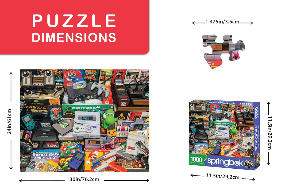 Springbok's 1000 Piece Jigsaw Puzzle Gamer's Trove, Multi Springbok