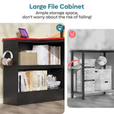 Bestier Small L Shaped Gaming Desk with LED Lights, 42 Inch Computer Desk with Monitor Stand, Open Storage Cabinet & Side Storage Bag, Corner Desk with Hooks for Bedroom Home Office Bestier