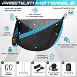 Camping Hammock Mosquito Net,Double & Single Portable Hammocks Hammocks with 2 Tree Straps,Hammock Tent for Travel Camping,Camping Accessories for Indoor Outdoor Hiking Backpacking Backyard Beach HGYI