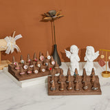 Juexica Wood Ring Display 2 Pieces Ring Holder for Jewelry Wooden Ring Stand Jewelry Counter Showcase 3 Step Ring Organizer for 18 Rings Storage Selling (Brown) Juexica