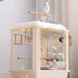 Hiceeden 2 Pack Parakeet Nest Box, Natural Wood Bird Nesting Box, Small Bird House Breeding Box for Budgie Lovebirds, Cockatiel, Parrots Mating, Aviary, 7.7×4.7×4.7 Inches Hiceeden