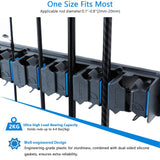 KULPORT Fishing Rod Holder, Wall-Mounted Fishing Rod Rack, Vertical Fishing Pole Holder Holds Up to 9 Rods or Combos, Fishing Rod Rack for Garage Organization System & Fits Most Rods KULPORT