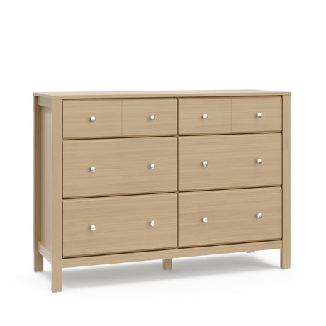 Storkcraft Horizon 6 Drawer Dresser (Driftwood) – GREENGUARD Gold Certified Dresser for Nursery & Kids’ Room, Modern Storage with Interlocking Drawer System Storkcraft