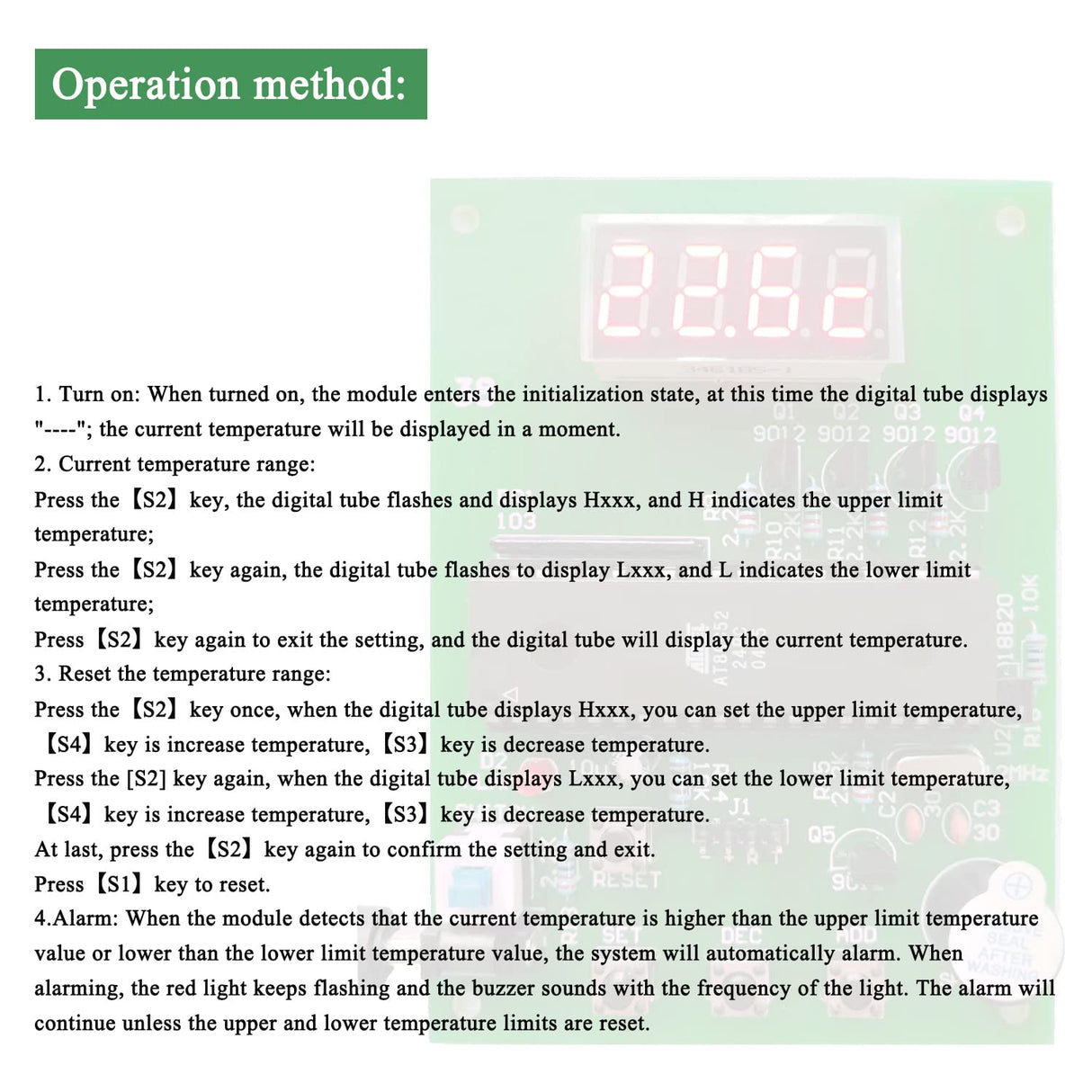 DIY Soldering Practice Kits DS18B20 Temperature Sensor Module DIY Electronic Kits Soldering Project Kit 0-99 ℃ (32℉-210℉) Dingdong Store ZGSJBKL