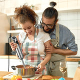 KOIOS Immersion Hand Blender, 5-in-1 Hand Blender with Entire Stainless Steel Blender Shaft, Full Copper Motor, Built in 12 Speed Turbo Stick Blender, Handheld blender for Baby food, Smoothies, Soups KOIOS