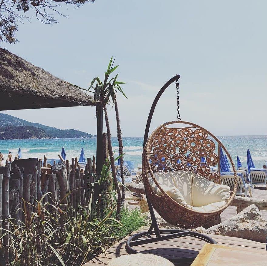 Lifup Water Resistant Papasan Cushion, Rocker Chair Pads, Hammock Seating Cushion for Hanging Egg Chair Folding Garden Sofa Patio Garden Swing Chair Beige Round 24" Lifup