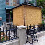 Outdoor Bamboo Roll-up Shades for Porch Patio Privacy Screen, Bamboo Blinds for Windows, 28" 34" 40" 42" 56" 66" 70" 76" UV Resistant Reed Roller Shades with Lifter, Cordless Blackout Curtains KAKVSRBPER