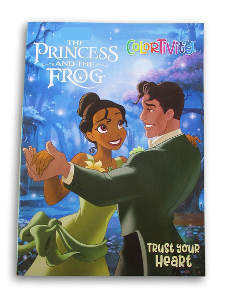 Princess Tiana and The Frog Coloring + Activity Book Favor or Gift for Children - ''Trust Your Heart'' - 64 Pages Show-Offs