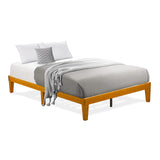 Elegant Oak Full Size Platform Bed Frame by East West Furniture East West Furniture