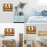 ajepon Gnome Diamond Art Kits for Adults - Fall 5D Diamond Painting, Gnomes Gem Art for Adults, Fall Pumpkin Gem Painting Kits for Wall Home Decor Arts Craft 12x16inch ajepon