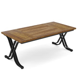 Tribesigns 63 Inch Executive Desk, Large Office Computer Desk with Thick Wooden Tabletop and Metal Frame, Modern Simple Workstation Writing Table Study Desk for Home Office, Rustic Brown Tribesigns