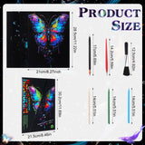 Gersoniel 8 Pack Glow in The Dark Scratch Art for Adult Rainbow Painting Paper Sheet with Pen/Cleaning Brush Noctilucent Engraving Scratchboard for Adults Gift Craft for Gift, Stress Relief Gersoniel