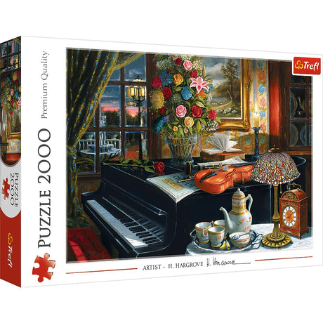 Trefl Sounds of Music 2000 Piece Jigsaw Puzzle Red 38"x27" Print, DIY Puzzle, Creative Fun, Classic Puzzle for Adults and Children from 15 Years Old Trefl