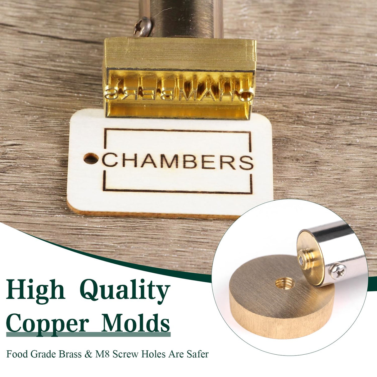 Precision Electric Branding Iron with Adjustable Temperature Control for Wood & Leather Crafting – 1x1 Inch HRCOYES