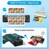 Laminator Machine A3 Laminating Machine with Built-in Trimmer, Fast Warm-up 13 Inch Cold and Thermal Lamination with 50 Laminating Sheets, 5-in-1 Portable Laminators for Home Office School Use BAYGE