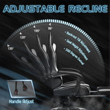 Homall Gaming Chair, Video Game Chair with Footrest and Massage Lumbar Support, Ergonomic Computer Chair Height Adjustable with Swivel Seat and Headrest (White) Homall