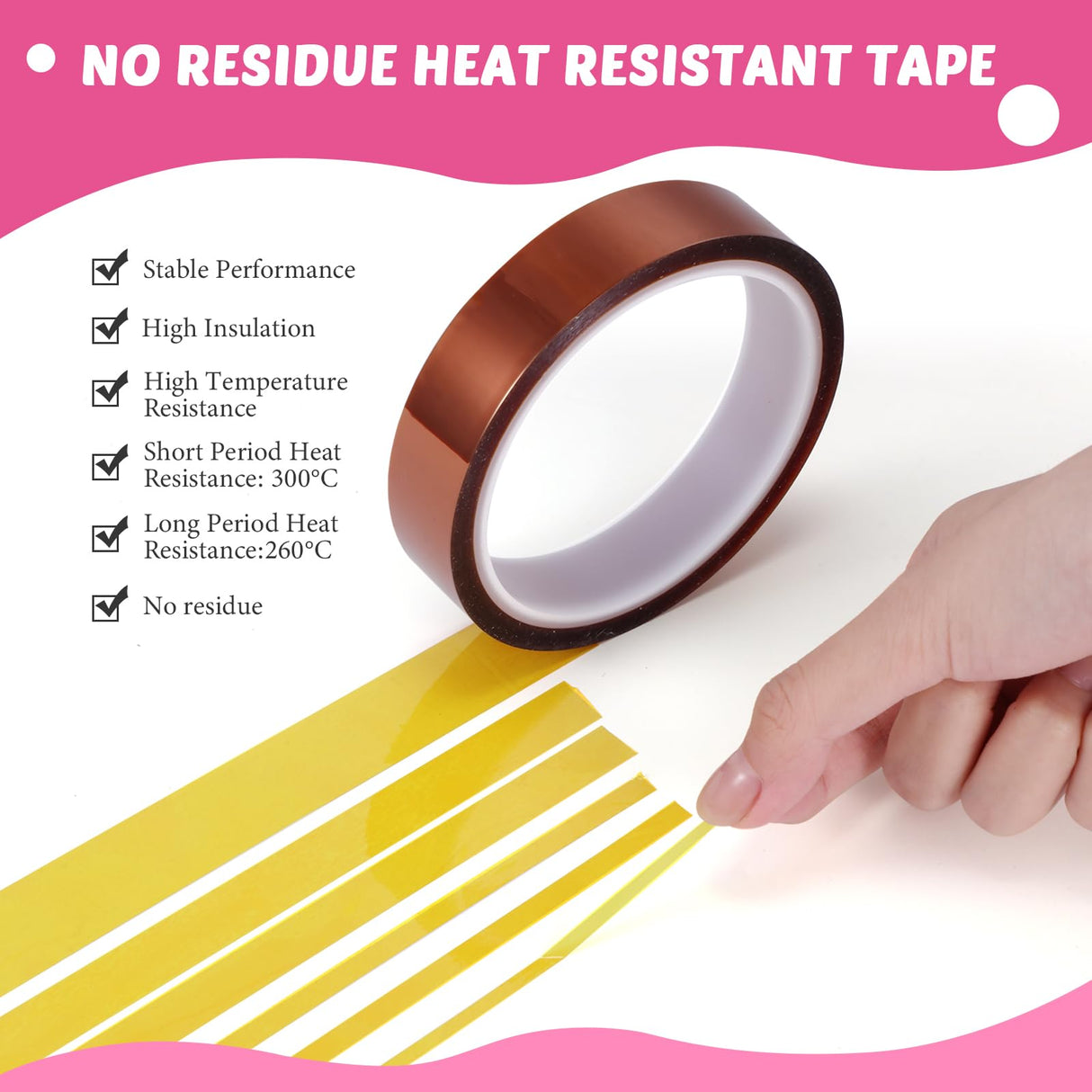 Kosiz 20 Pcs Heat Tape Dispenser Set 2 Heat Resistant Gloves with Silicone Bumps 6 Multi Size Heat Tape for Sublimation Mini Cutter Pen Set Nonskid Weighted Base Tape Holder for Heat Press (Black) Kosiz