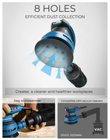 Dong Cheng 5-Inch Random Orbital Sander 380W 12800OPM Electric Palm Sander, 6 Variable Speeds, with 20pcs Sandpaper & Detachable Dust Bag, Power Sander for Woodworking, Sanding & Polishing Dong Cheng