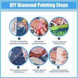Beach Diamond Painting Kits for Adults - Beach Diamond Art for Adult, Seashell Gem Painting Crafts Kits Gift, DIY 5D Gem Art Seashell Perfect for Home Wall Decor Gifts (16x12 inch) xackcme