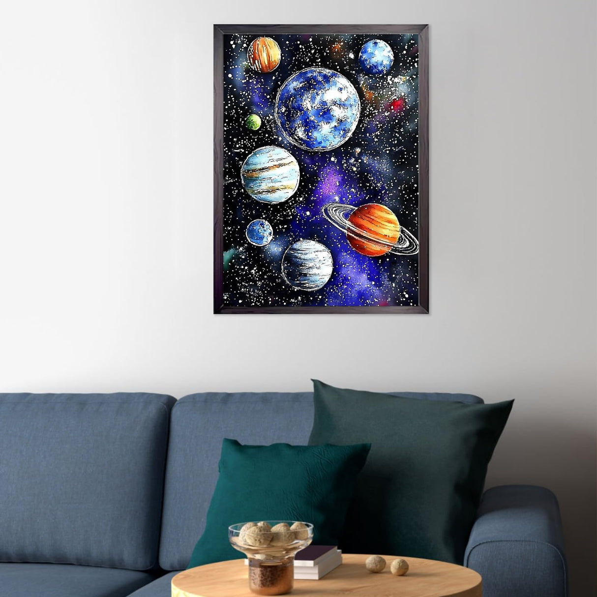 CEOVR Universe Planets Diamond Art Kits for Adults, 5D DIY Full Drill Space Stars Diamond Painting Dots Crystal Gem Art, Adult Crafts Kits Arts and Crafts, Wall Decor for Home Office 12x16inch CEOVR