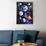 CEOVR Universe Planets Diamond Art Kits for Adults, 5D DIY Full Drill Space Stars Diamond Painting Dots Crystal Gem Art, Adult Crafts Kits Arts and Crafts, Wall Decor for Home Office 12x16inch CEOVR