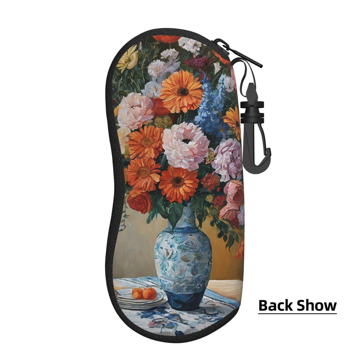 WTTRAEHHM (Flower Diamond Painting) Glasses Case Eyeglasses Soft Pouch Neoprene Zipper Sunglasses Case With Belt Clip For Men Women WTTRAEHHM