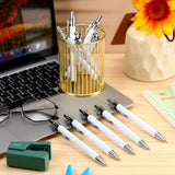 Yexiya Sublimation Pens Blank Heat Transfer Pen Sublimation Ballpoint Pen with Shrink Wrap White Aluminum Customized Clip Pen School Supplies for Christmas Office School Stationery Supplies (20 Pcs) Yexiya