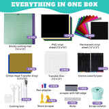 The Ultimate Accessories and Supplies Bundle for Cricut Makers and All Explore Air - The Perfect Bundle/Tool Kit for Beginners, Pros and Skilled Crafters - Instantly Create Amazing Crafting Projects Dimflue