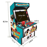 Mini Arcade Games Machine - 156 Retro Games Console Playable - 2.8 Inch Screen Handheld Gaming Device Support AV Output - Electronic Birthday Xmas Gift for Kids Adults (Blue) E-MODS GAMING