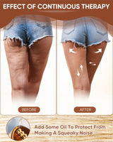 ONUEMP Wooden Therapy Cup with Roller, Wood Therapy Massage Tools, Maderoterapia Kit Colombiana, Fascia Roller for Body Shaping, Lymphatic Drainage, Cellulite Remover, Muscle Relief ONUEMP