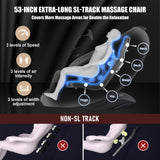 Notired Massage Chair Full Body, 2025 Zero Gravity SL-Track Shiatsu Massage Recliner Chairs with 12 Auto Modes, Foot Rollers, Waist & Calf Heating, Thai Yoga Stretch, AI Control & Body Scan L183 Beige Notired