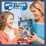 EDUMAN Geodes with Crystals Break Open 10 Premium Geode Kit - Geology Geodes Crystal Science Kit - STEM Educational Toys Birthday Gifts for Boys and Girls (Potential for Coloured Geodes Crystals) EDUMAN