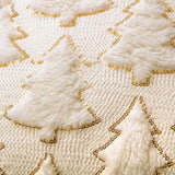 Christmas Pillow Covers, Set of 2 Christmas Decorations Throw Pillow Covers, 18x18 Inch Soft Fluffy Cushion Covers for Home Décor Xmas Series Cushion Pillow Cover Custom Zippered Square Pillowcase Eliluoni