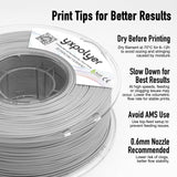 YXPOLYER Flexible PLA Food-Grade Soft PLA 3D Printer Filament 1.75mm 1KG for Printing Dog Chew Toys and Highly Elastic Bouncy Airless Basketball Pet Ball, Light Grey yxpolyer