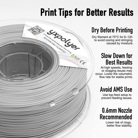 YXPOLYER Flexible PLA Food-Grade Soft PLA 3D Printer Filament 1.75mm 1KG for Printing Dog Chew Toys and Highly Elastic Bouncy Airless Basketball Pet Ball, Light Grey yxpolyer