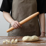 Muso Wood Wooden French Rolling Pin for Baking, Beech Wood Tapered Rolling Pin for Fondant Pie Crust Cookie Pastry(French 15.75-Inch) muso wood