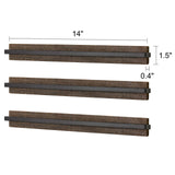 Mkono Wood Sunglasses Storage Organizer Wall Mounted Rustic Eyeglasses Display Holder Eyewear Glasses Hanging Rack for Entryway Living Room Bedroom, 3 Pack, Brown Mkono