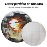 Bgraamiens Puzzle-Dawn- 3D Visual Dawn Inside a Cave 1000 Pieces Round Puzzle for Adult,Unique Puzzle Autostereoscopy Puzzle Hard Challenge Puzzle for Adult Bgraamiens