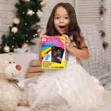 ZMLM Scratch Art Crafts Girls Gifts, 50 Rainbow Scratch Paper Art Gifts for 3 4 5 6 7 8 9 10 Years Old Girls and Boys Kids, Arts and Crafts for Kids 4-6 Birthday Toys and Games Activities Gift (Pink) ZMLM