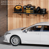 IBCXBIO 2-Pack 2x6ft Garage Wall Shelving Garage Shelving Wall Mounted Garage Wall Shelf 2000lbs Weight Capacityheavy Duty Wall Shelves Black IBCXBIO