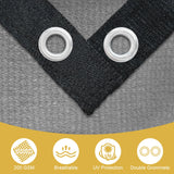 Shade&Beyond Customized Size 90% Sun Shade Cloth with Grommets, 08' X 12' Pergola Shade Cover Canopy, Mesh Tarp Sun Screens for Patio, Outdoor, Garden, Backyard, Light Gray, GN02 Shade&Beyond