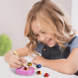 Byncceh Gemstone Dig Kit - Dig up 12 Real Gems, Mineral & Rock Collection Gemstones and Crystals Excavation Kit for Kids STEM Toys Science Educational Birthday Gifts for Boys & Girls Byncceh