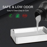 ApexMaker 3D Printer Resin Clear, 1000g, High Precision, Low Odor, Quick Curing Standard Resin, 385-405nm UV Curing 3D Printing Liquid Photopolymer Resin for LCD DLP SLA 3D Printers Translucent ApexMaker