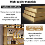 Modern Wine Storage Rack Wall Mounted With LED Light With Wine Glass Holder,Iron Bar Liquor Shelf,Floating Wall Wine Shelves,Bar Liquor Bottle Display Shelf For Kitchen Bar Decoration Gold/Black ( Col AKOGG