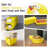 YXPOLYER PLA+ Filament Food Safe PLA Plus Food-Grade 1.75mm 3D Printing Filament 1kg 2.2lbs with PC Reusable Spool fit AMS System and Most FDM 3D Printers, Yellow yxpolyer