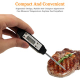 Ausenzup Meat Thermometer - Digital Food Thermometer for Cooking Kitchen - Automatic Calibration Pen Style Electronic Pocket Thermometer for Water Temperature, Barbecue (Yellow) Ausenzup