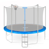 12FT Trampoline Safety Pad Trampoline Replacement Pad Safety Spring Cover, No Hole for Poles, Fit 5.5-7 inch Springs (Pads Only) Zoomster